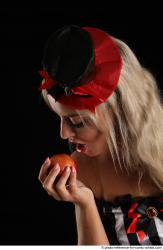 CHRISTY STANDING POSE WITH APPLE